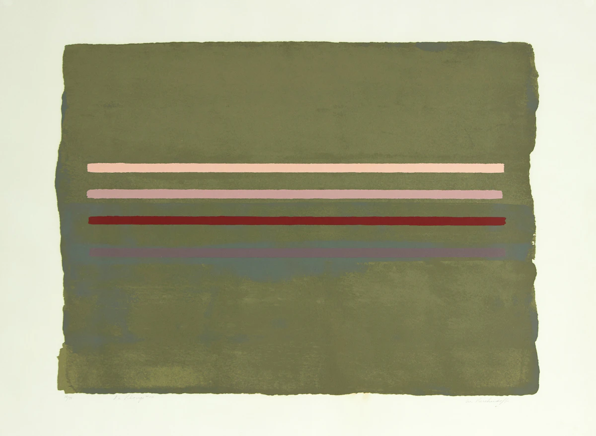 William Perehudoff, La Plonge #10, colour silkscreen