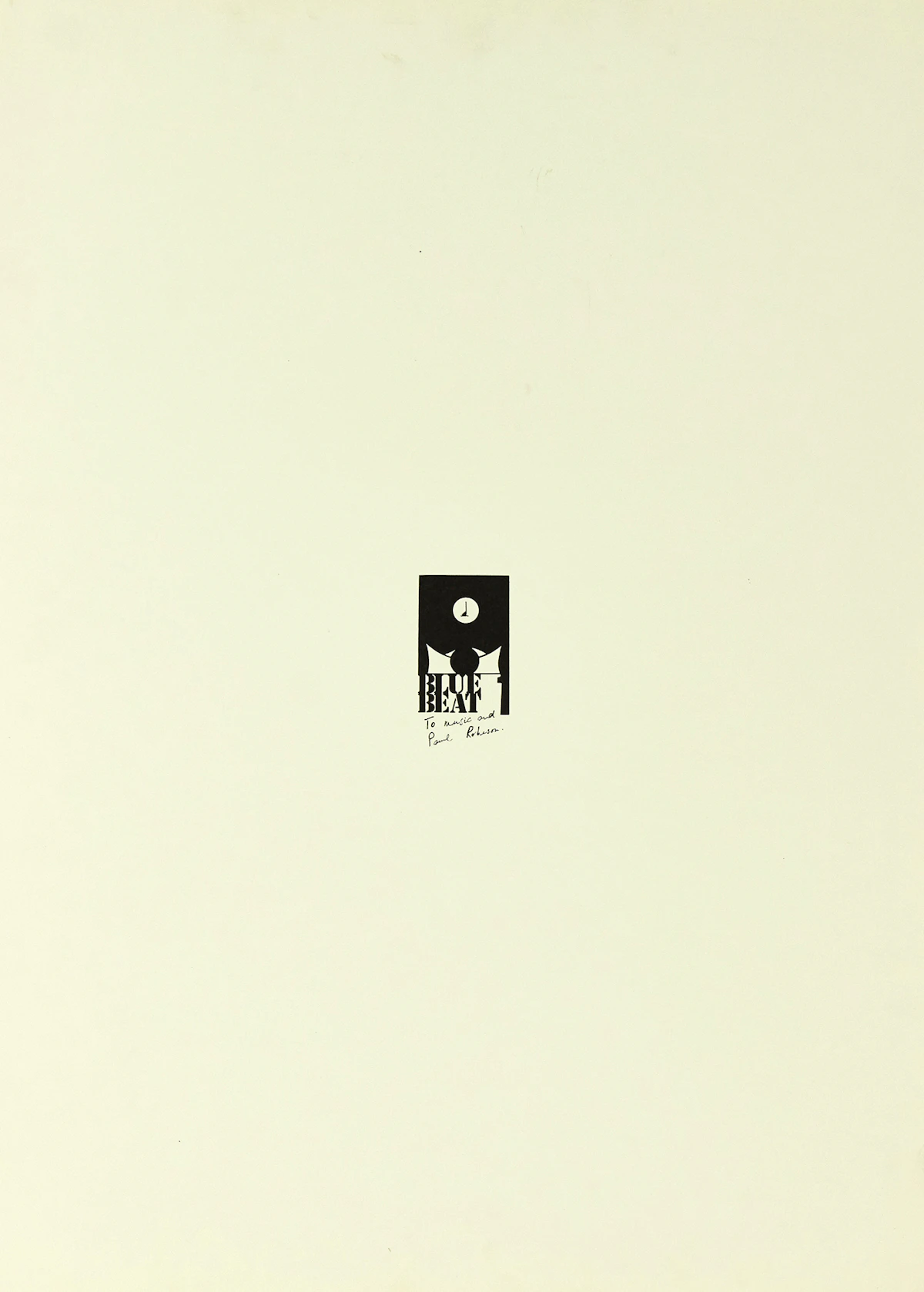 Llewellyn Xavier, Blue Beat (To Music and Paul Robson), six lithographs, 1971