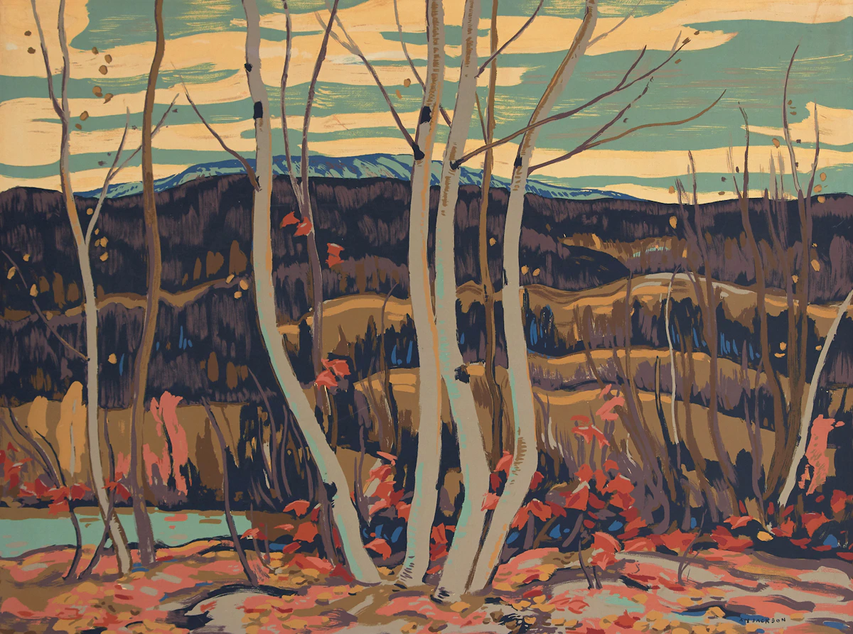 Alexander Young Jackson, Birch and Maple, Sampson Matthews silkscreen