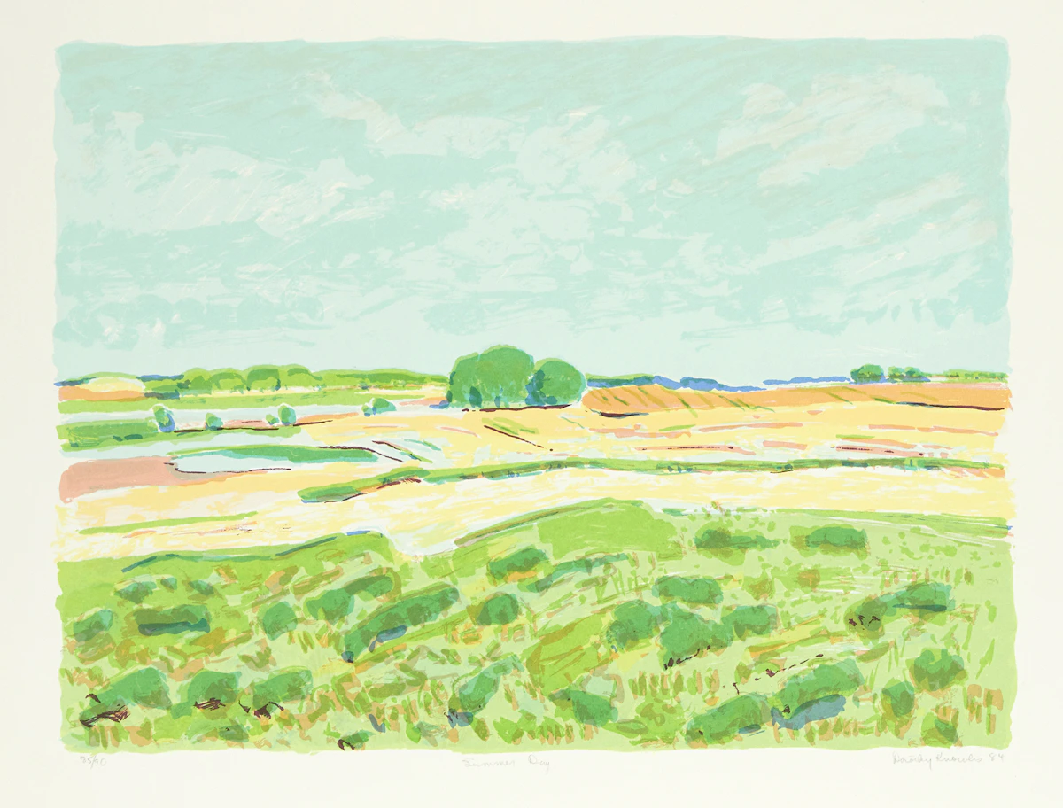 Dorothy Elsie Knowles, Summer Day, colour serigraph, 1984