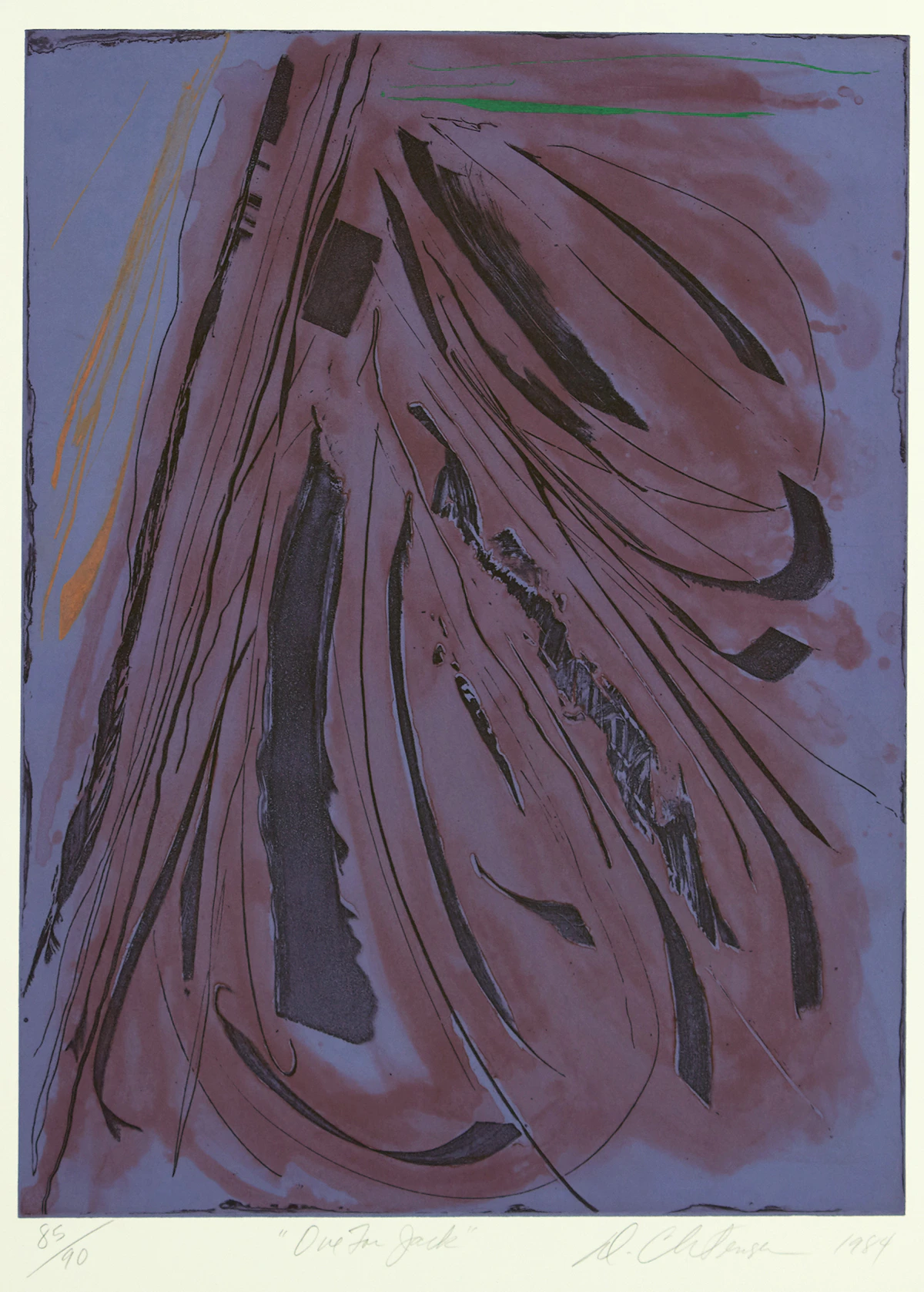 Dan Christensen, One for Jack, etching and aquatint