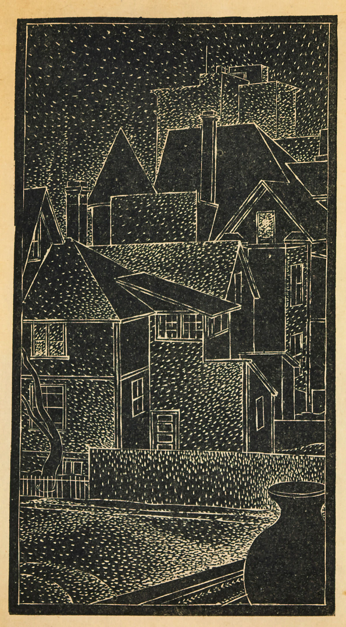 Lionel LeMoine FitzGerald, Jug on a Windowsill, linocut, 1940