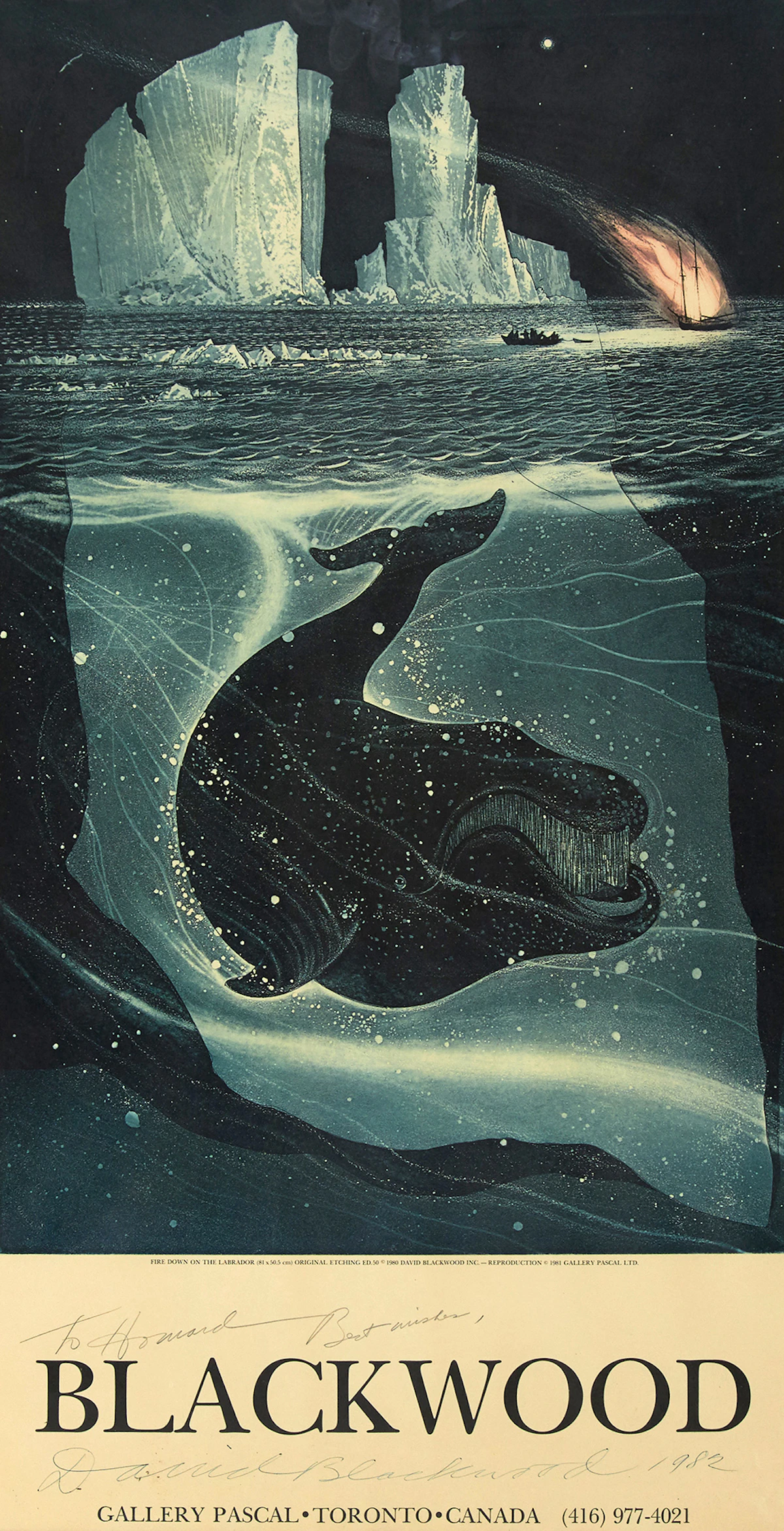 David Lloyd Blackwood, Exhibition Poster, poster
