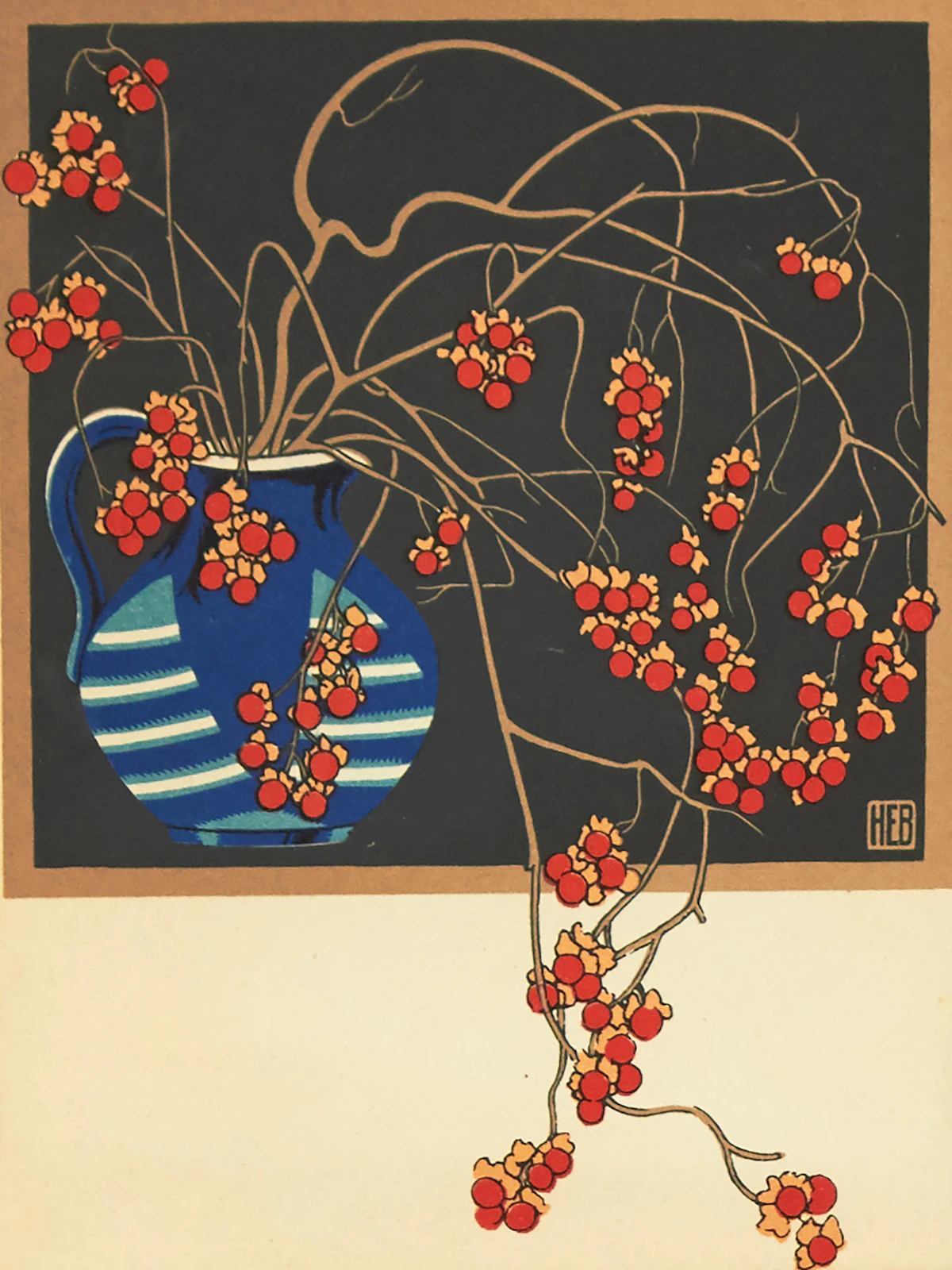 Henry Eric Bergman, Celastrus Scandens (Bittersweet), colour reproduction