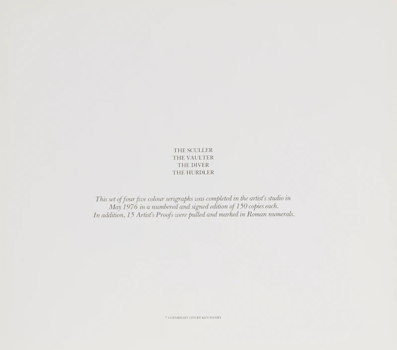 Kenneth Danby, Olympic Serigraphs, serigraphs, 1976 - view 8