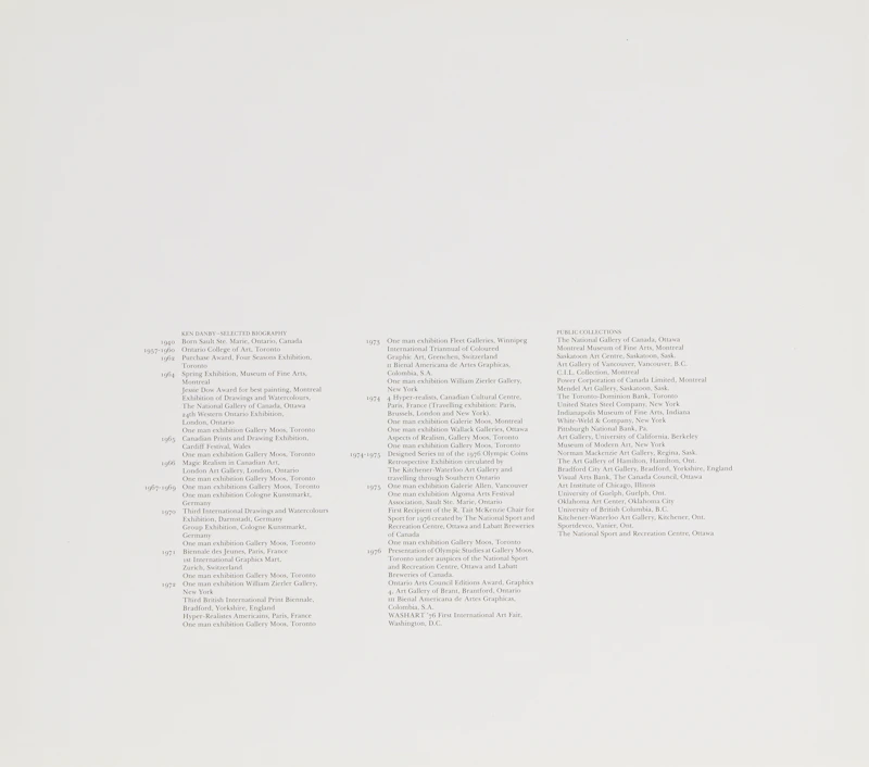 Kenneth Danby, Olympic Serigraphs, serigraphs, 1976 - view 9