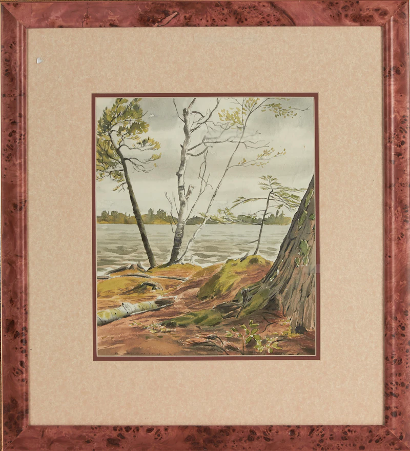 Donald Appelbe Smith, Shoreline Landscape, watercolour - view 2