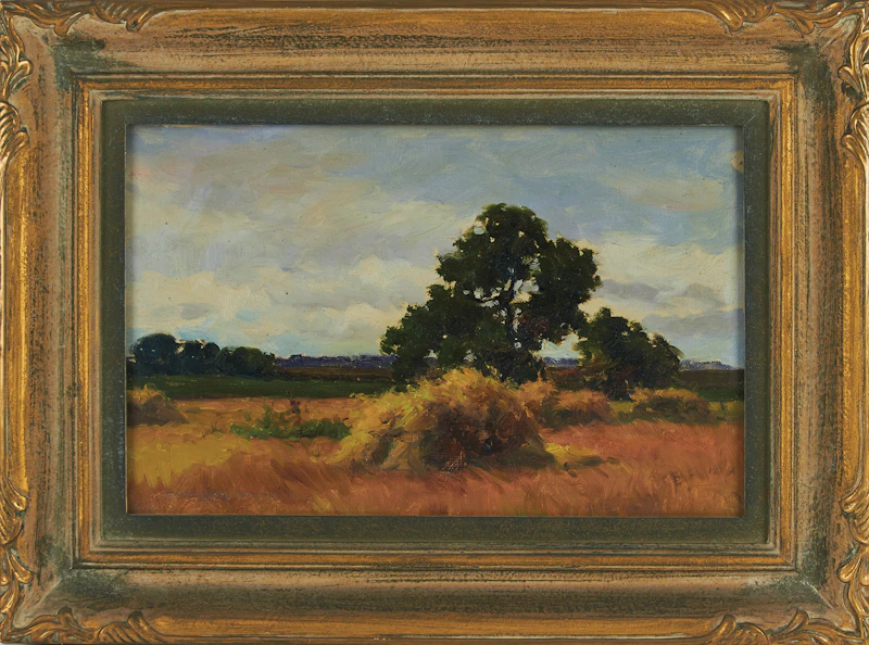 Farquhar McGillivray Strachan Knowles, Haystack, 1904, oil on unstretched canvas - view 2