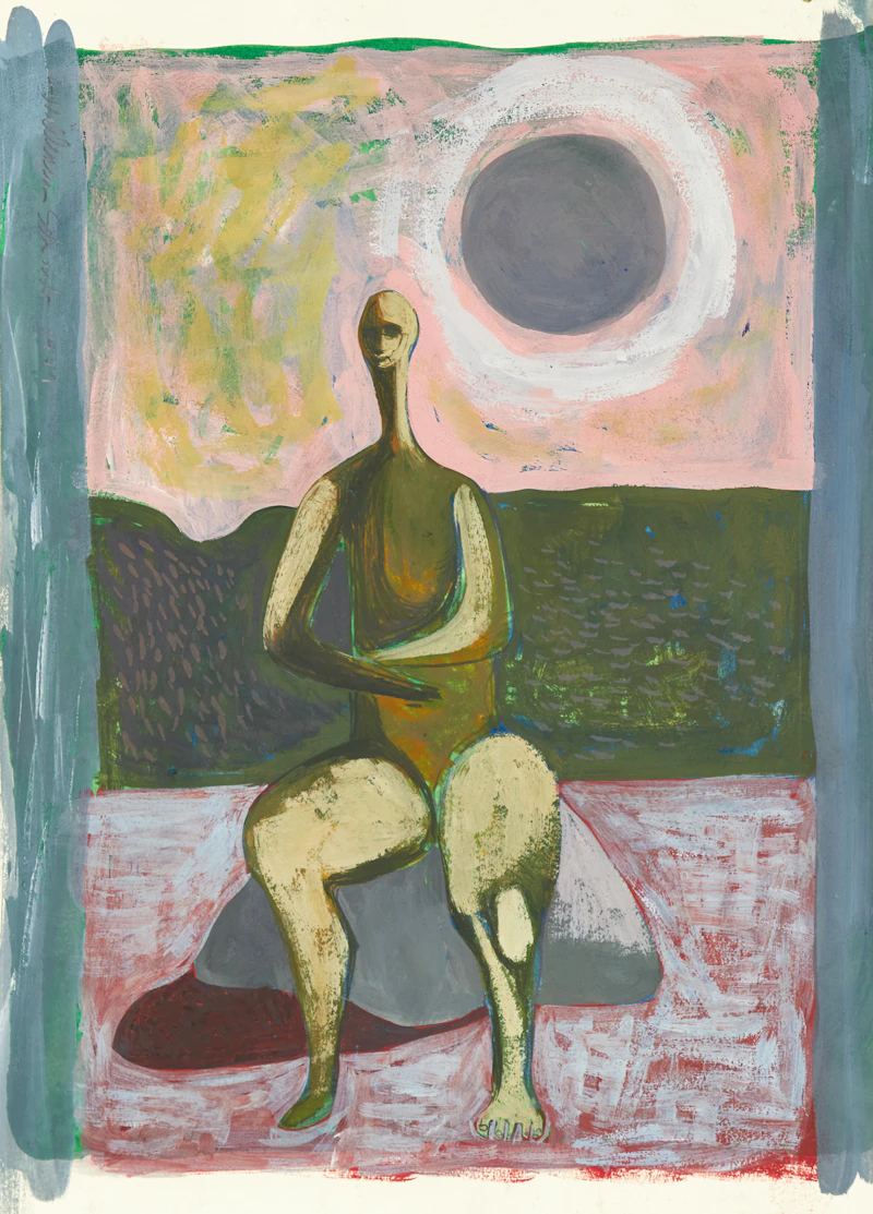 Man on a Rock by William Scharf