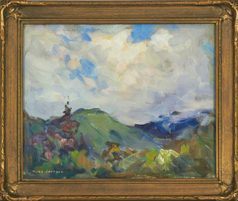 Erna Nook Jackson, Spring Landscape, oil on canvas - view 2
