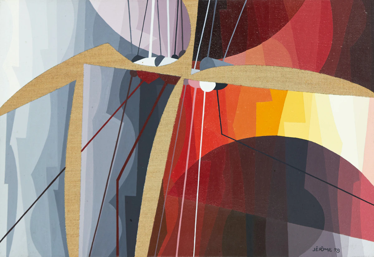 Jean-Paul Jérôme, Feu sacré, acrylic on canvas