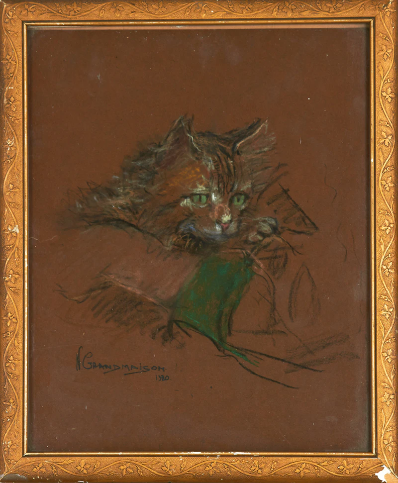 Portrait of a Cat by Orestes (Rick) Nicholas de Grandmaison
