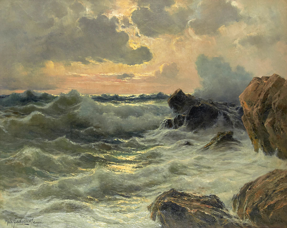 Cavalier Michele Federico, Capri, oil on canvas