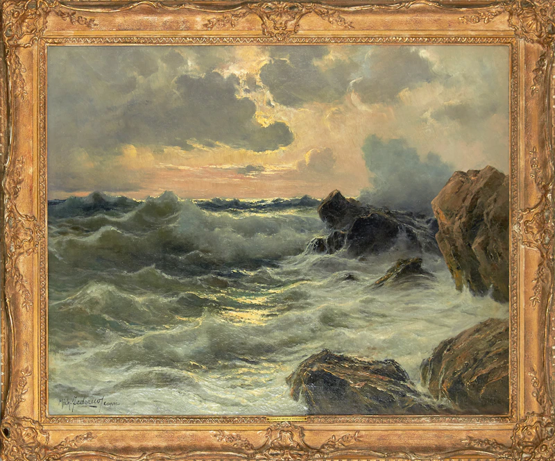 Cavalier Michele Federico, Capri, oil on canvas - view 2