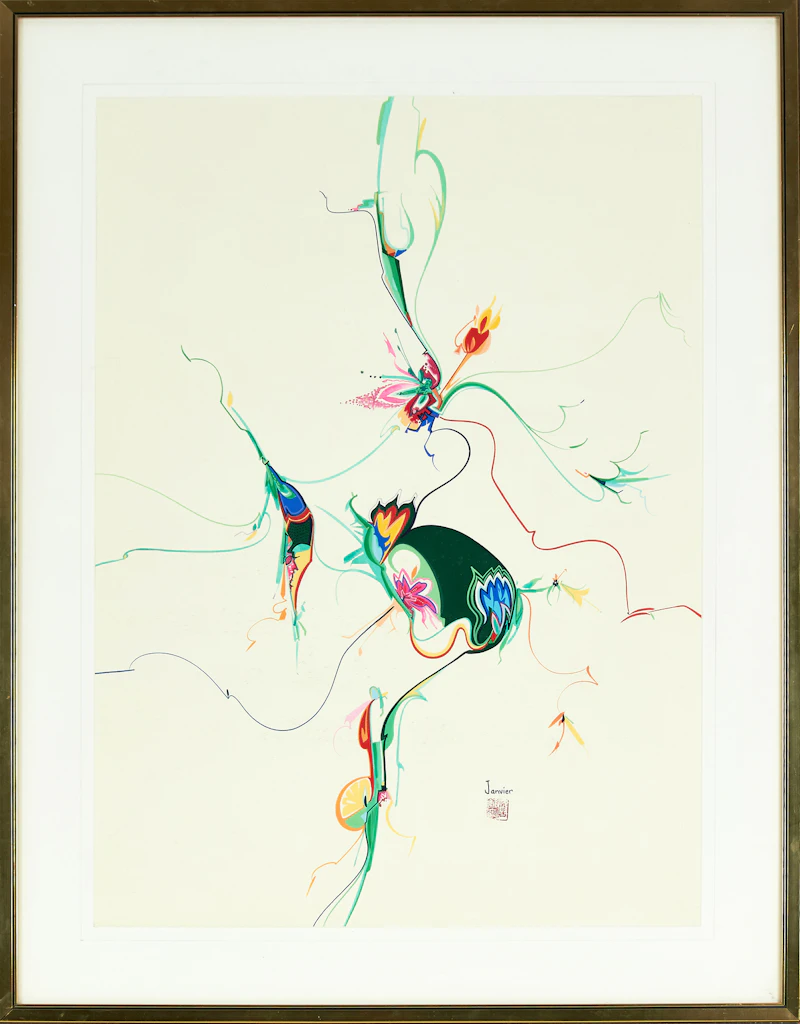 Alex Simeon Janvier, Post China #2, gouache - view 2