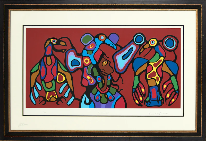 Norval Morrisseau, Thunderbird’s Sprit, colour silkscreen - view 2