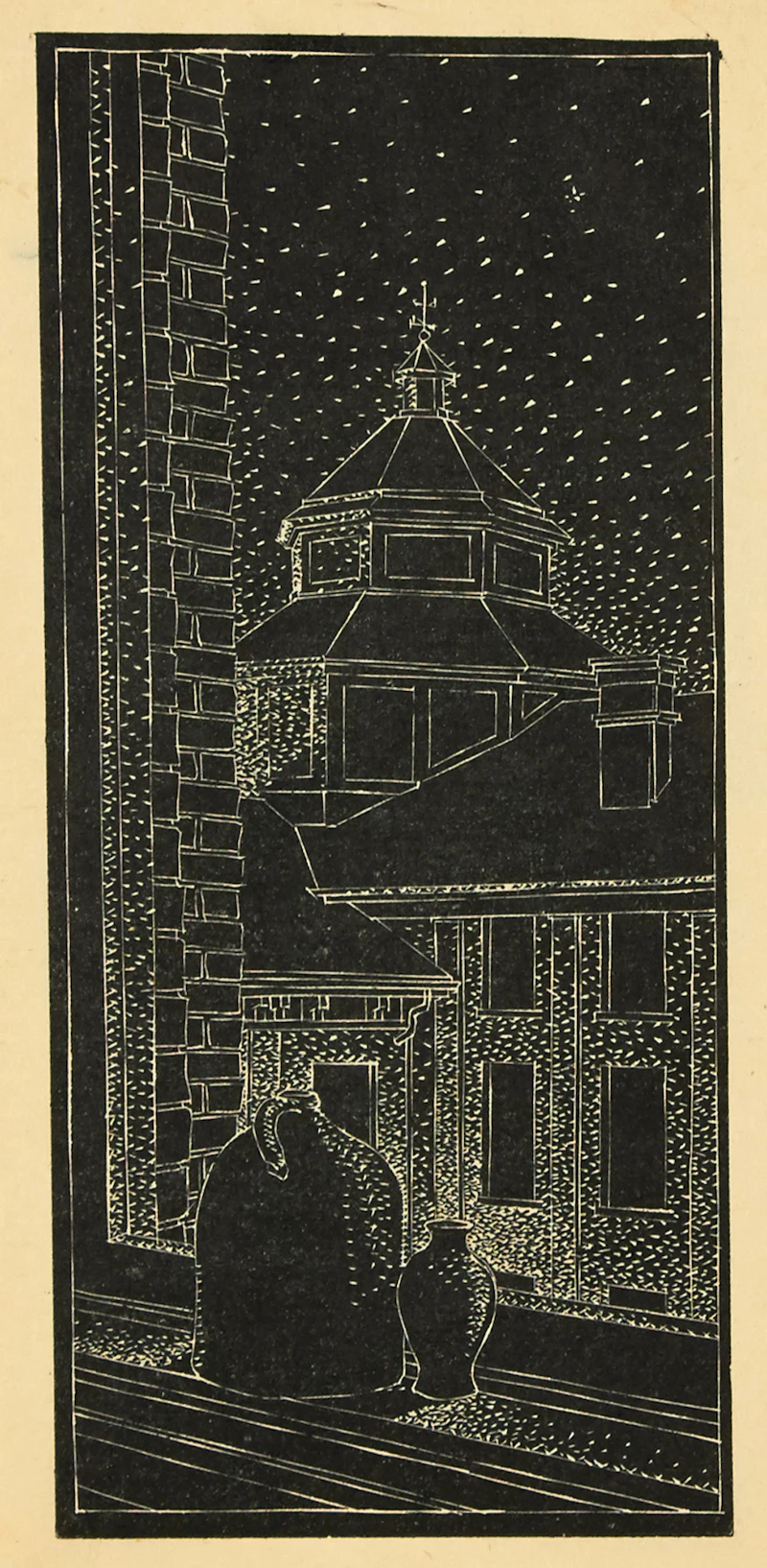 View from Windowsill with Two Jugs by Lionel LeMoine FitzGerald