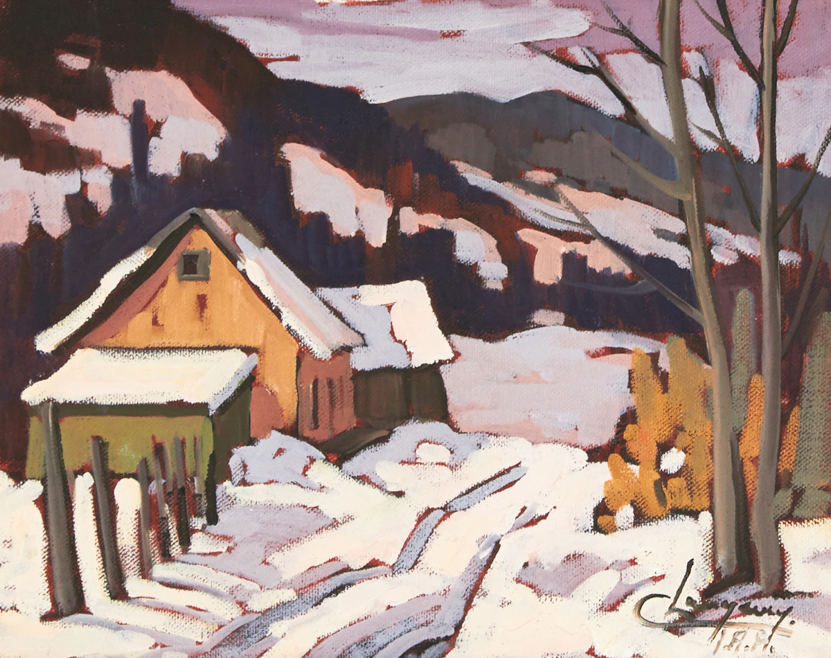 Claude Langevin, Près de Saint Beatrix, Laurentides, oil on canvas
