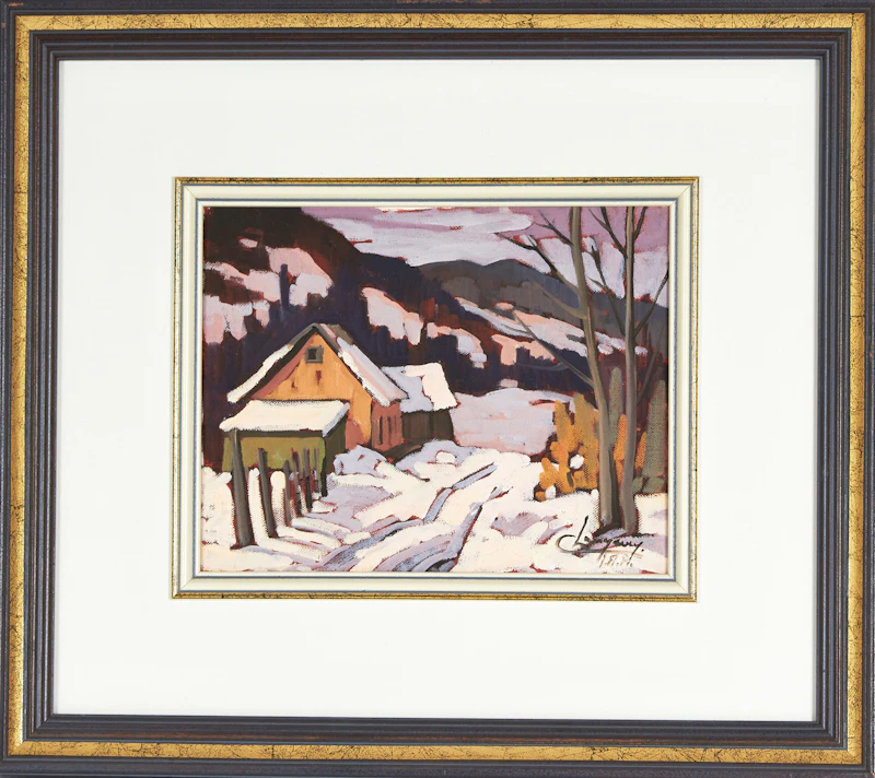 Claude Langevin, Près de Saint Beatrix, Laurentides, oil on canvas - view 2