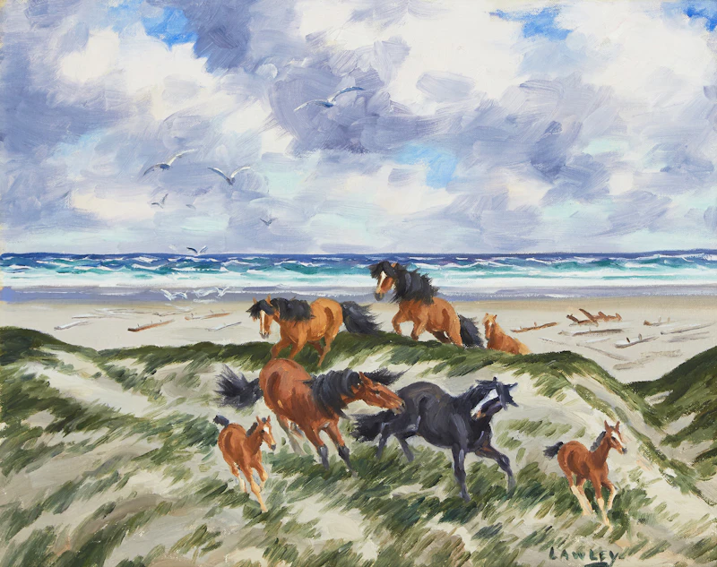 Sable Island, Coming up from the Beach by John Douglas Lawley