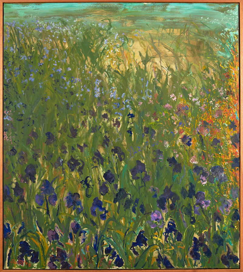 Telford Fenton, Windy Day May, oil on canvas, 1998 - view 2