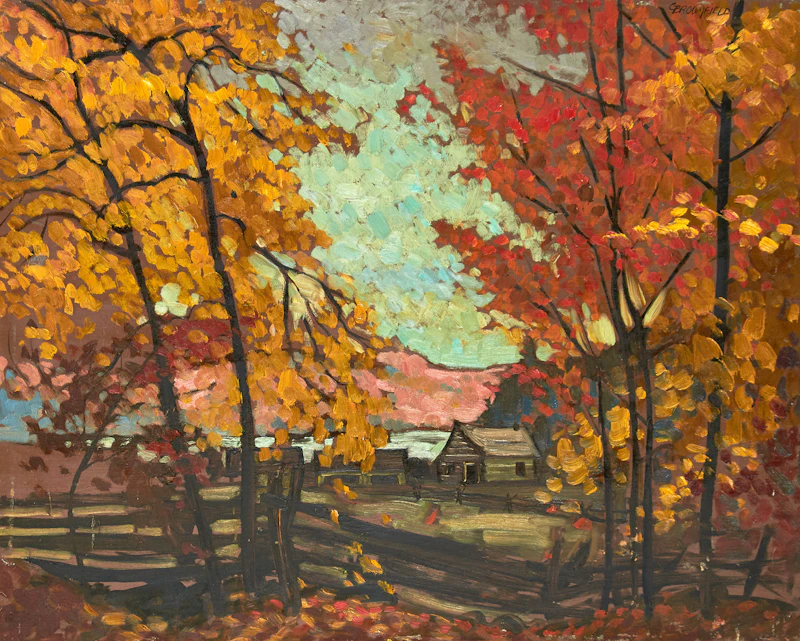 Log Cabin, Parry Sound by Adolphus George Broomfield