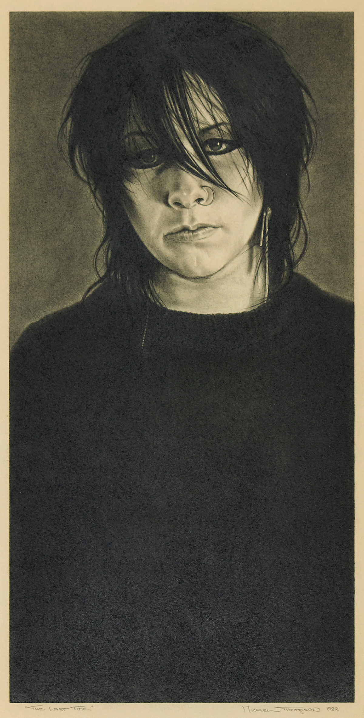 Michael Thompson, The Last Time, pencil drawing, 1982