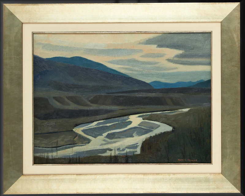 Alan Caswell Collier, Near Liard River, Beside the Alaska Highway, oil on board - view 2