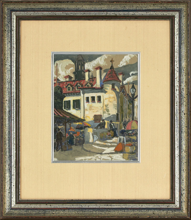 Yvonne McKague Housser, Thursday Afternoon, mixed media on card - view 2