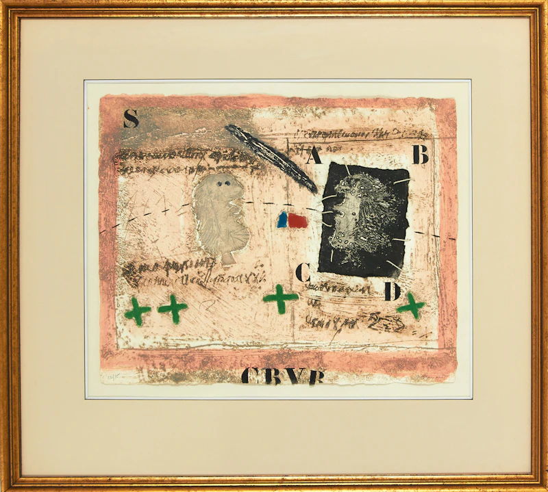 James Coignard, Inclusion D’Un Vis (from Vis a Vis), etching and carborundum - view 2