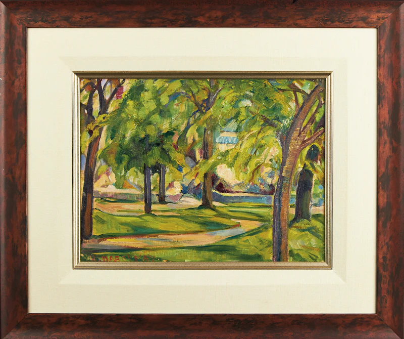 Sunlit Path in Summer by Henrietta Mabel May