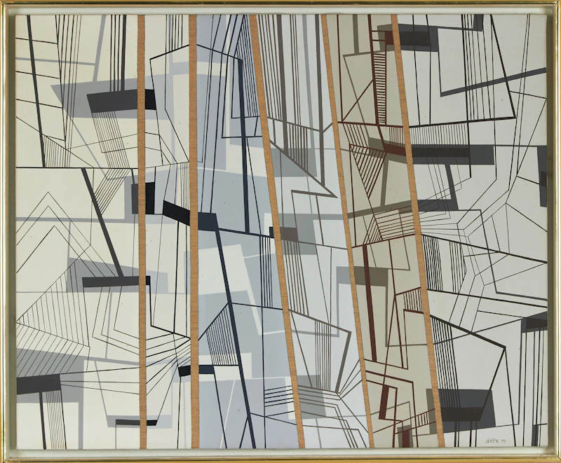 Jean-Paul Jérôme, Chemin-blanc, acrylic on canvas - view 2