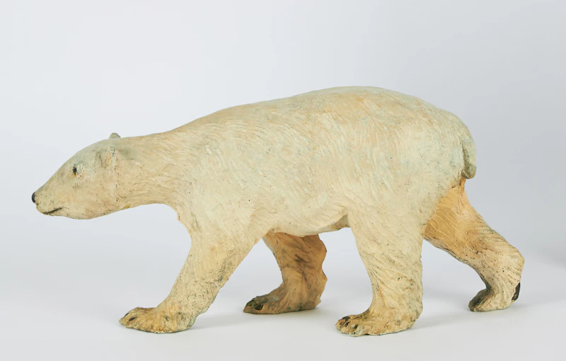 Joe Fafard, Polar Bear, painted bronze, 2002 - view 2