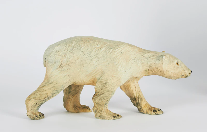 Joe Fafard, Polar Bear, painted bronze, 2002 - view 3