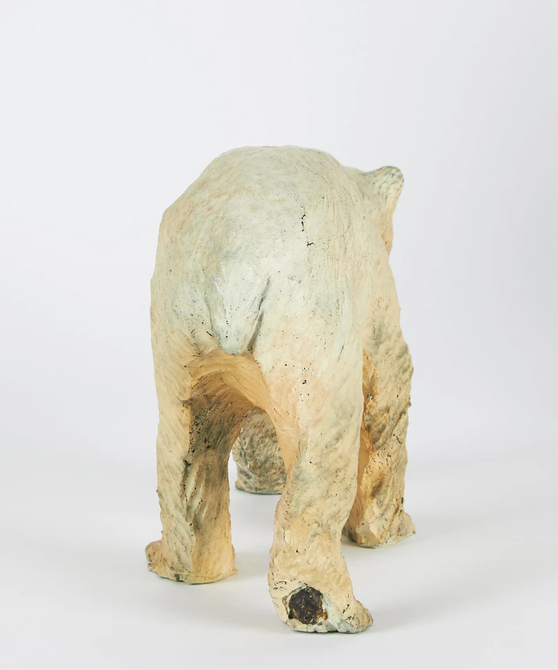 Joe Fafard, Polar Bear, painted bronze, 2002 - view 4