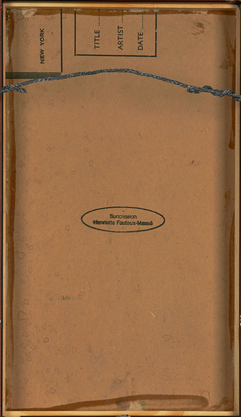 Henriette Fauteux-Massé, Sans titre (circa 1960), oil on artist board, circa 1960 - view 3