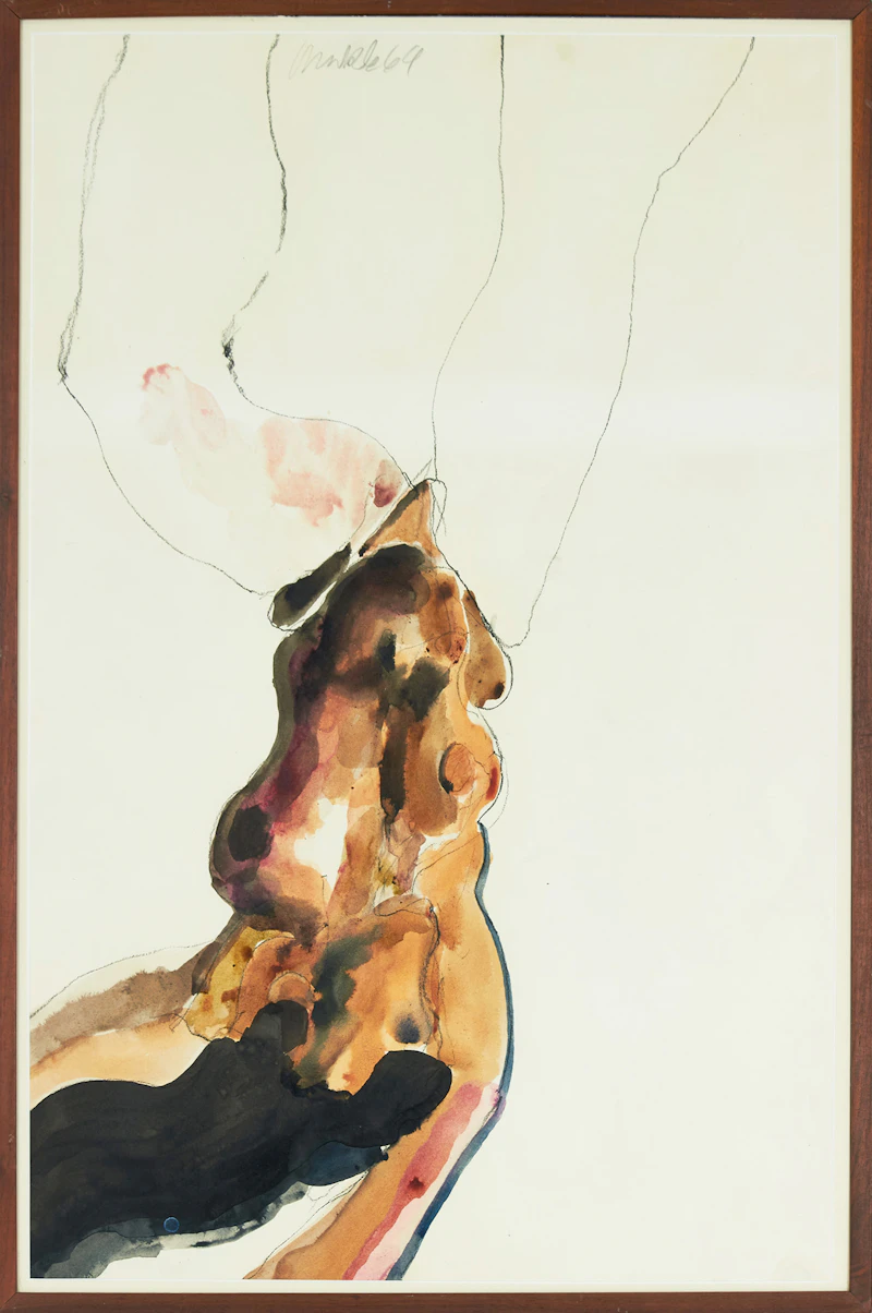 Robert Markle, Untitled, charcoal and tempera, 1969 - view 2