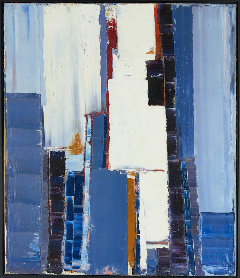 John Anderson, Abstraction, Paris, 1968, oil on canvas - view 2