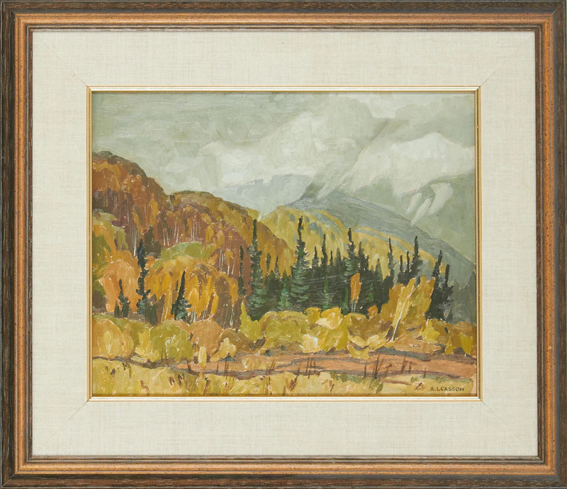Alfred Joseph Casson, Morning Mist - September, oil on board - view 2