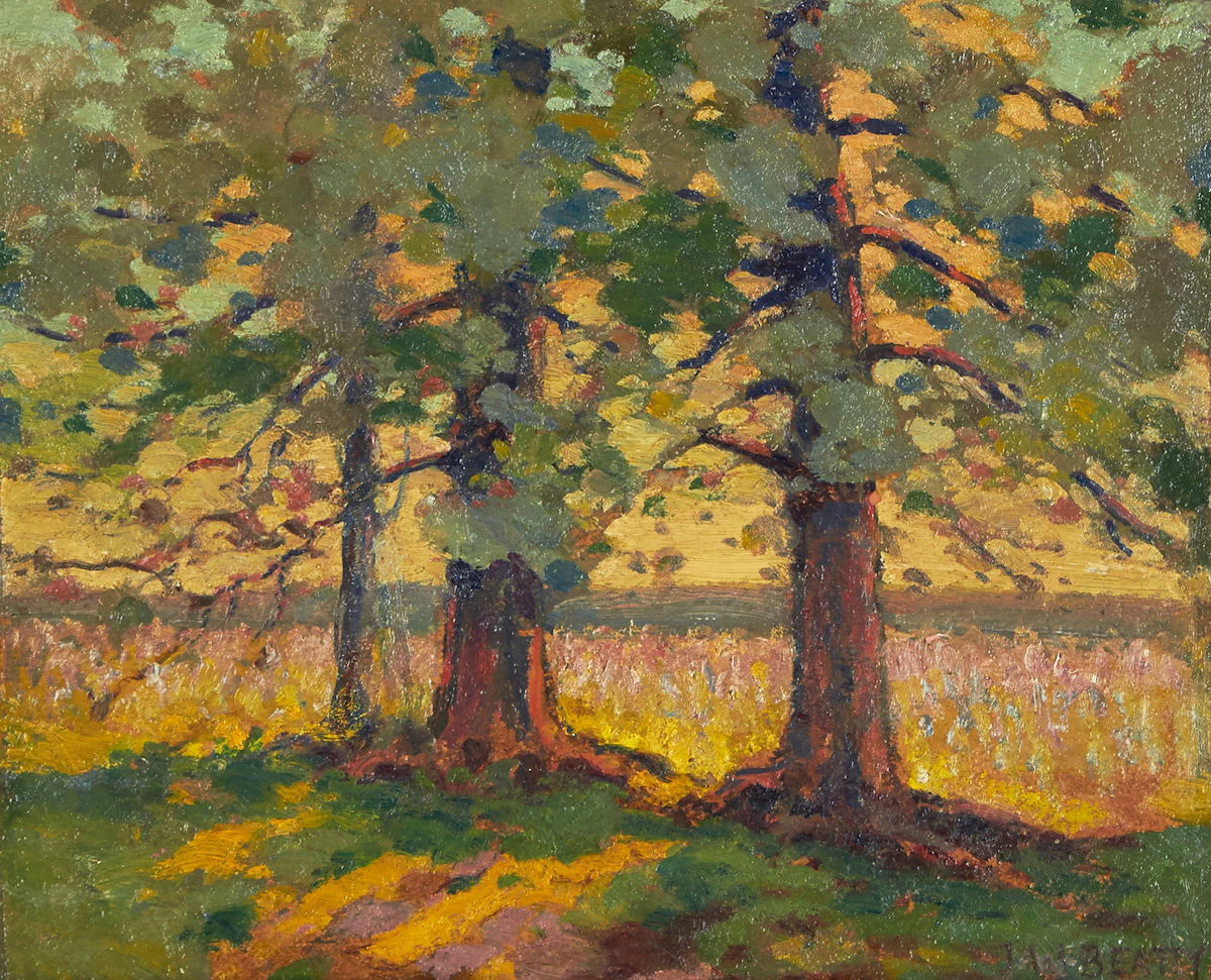John William Beatty, Late Afternoon, oil on board