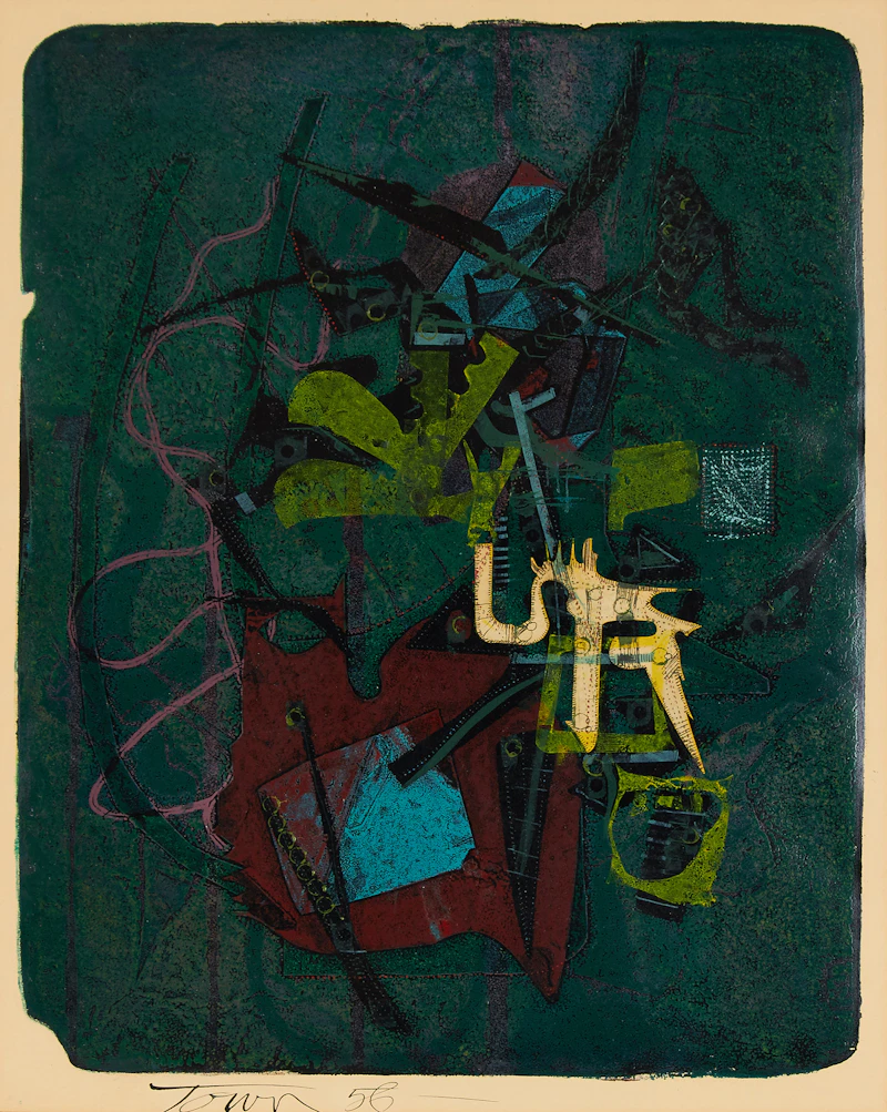 Harold Barling Town, The Drawbridge of Oceanus, single autographic print, 1956 - view 1