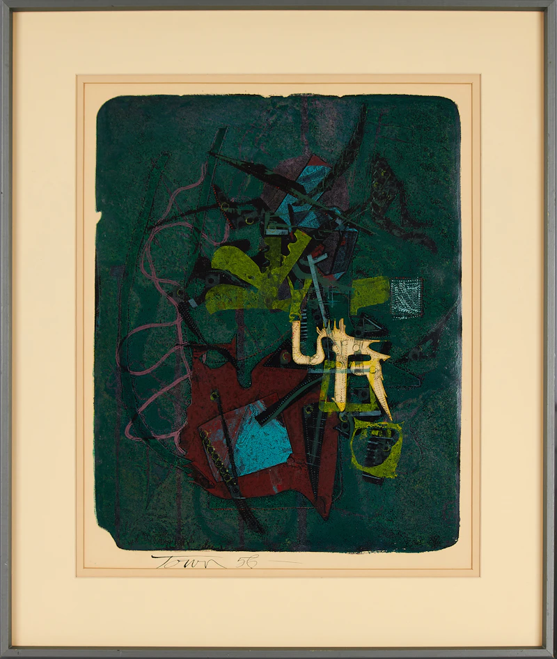 Harold Barling Town, The Drawbridge of Oceanus, single autographic print, 1956 - view 2