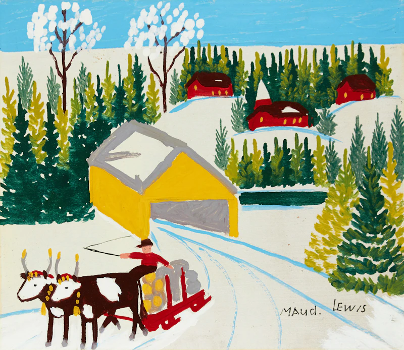 Maud Lewis, Winter Sleighing Scene