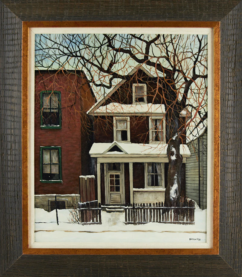 John Kasyn, Sunday Morning, Adeline Street, Ottawa, oil on board, 1975 - view 2