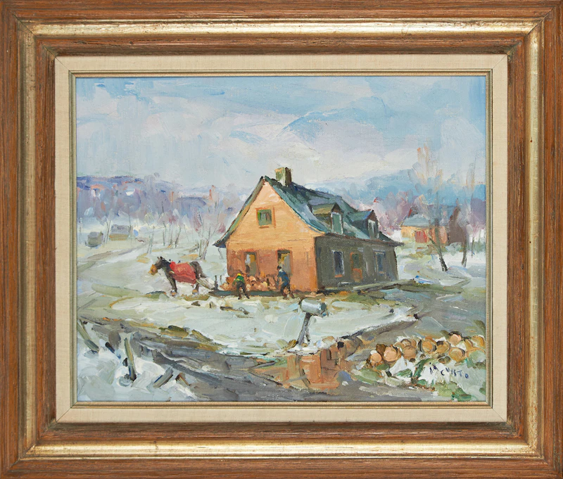 Francesco Iacurto, Maison de ferme à Charlevoix, oil on canvas - view 2