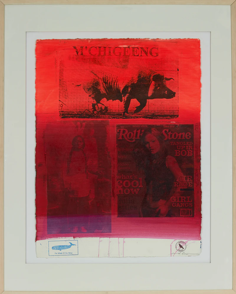 Carl Beam, M’Chigeeng, mixed media on paper - view 2