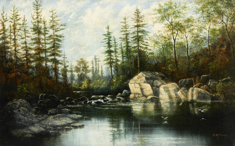 Henry Nesbitt McEvoy, A Reminiscence of Muskoka, Ontario
