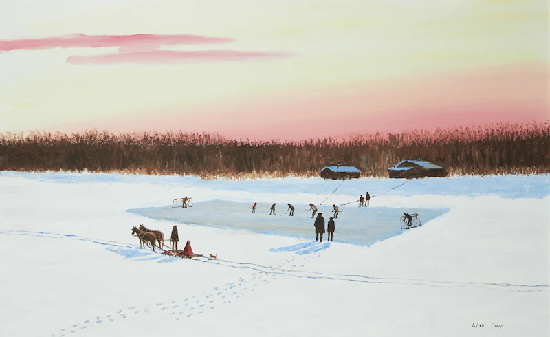 Allen Sapp, A Nice Day for Playing Hockey