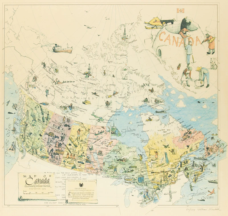 William Kurelek, Map of Canada
