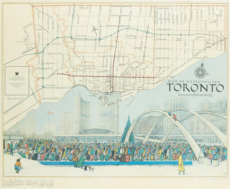 William Kurelek, Map of Metropolitan Toronto